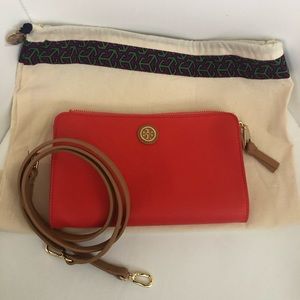 Tori Burch *authentic* clutch/purse in orange